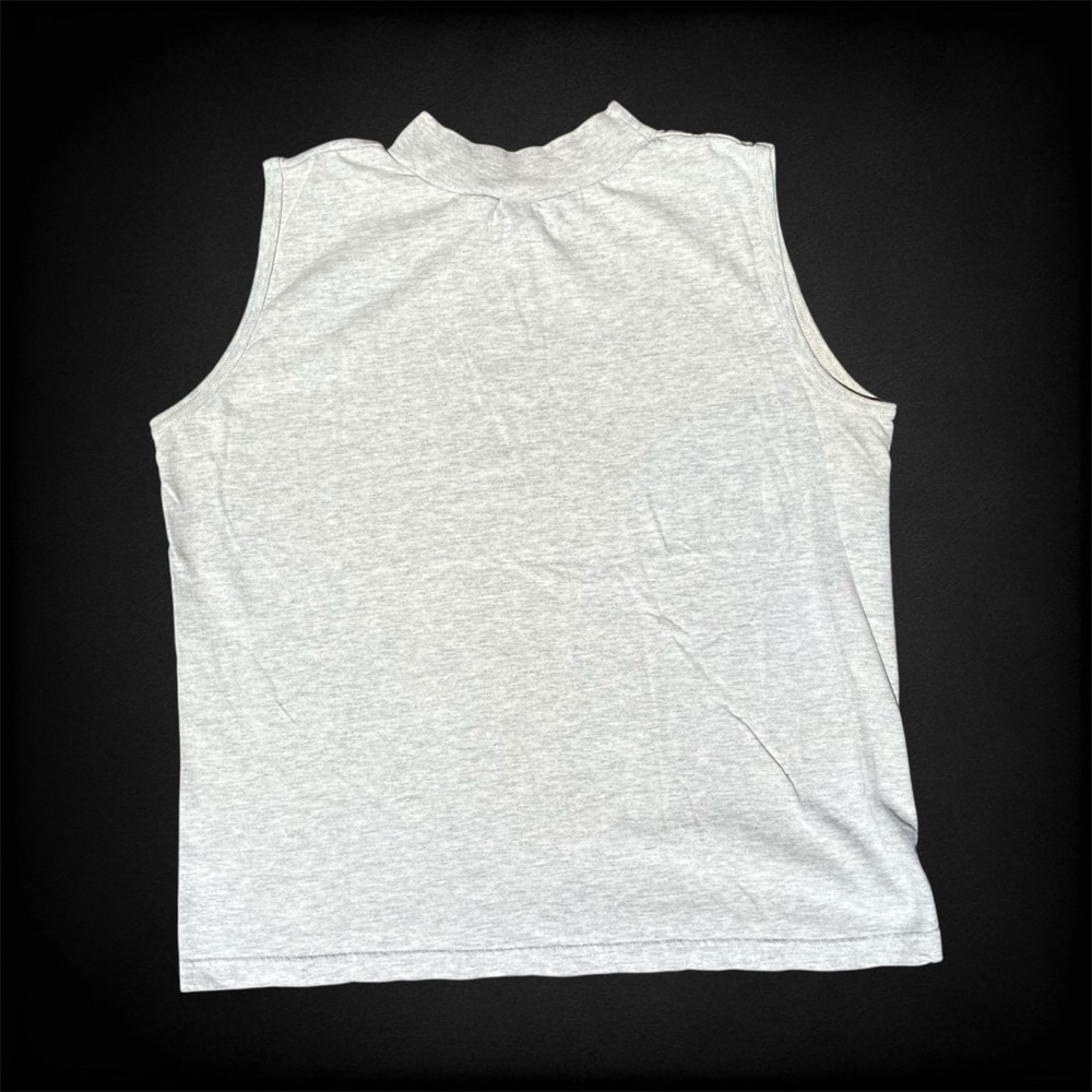Naturals by Penmans 90s Sleeveless Mock Neck Grey Sleeveless Top - Picture 4 of 6